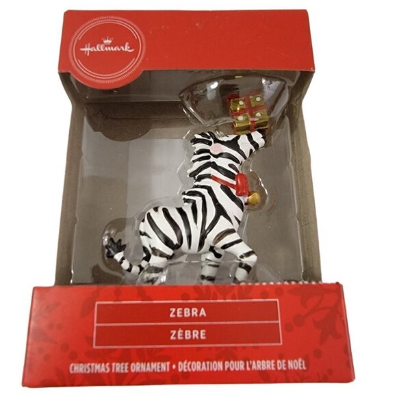 HALLMARK Keepsake ZEBRA Animal Gift Holiday Christmas Tree Ornament  - NEW - Picture 10 of 11